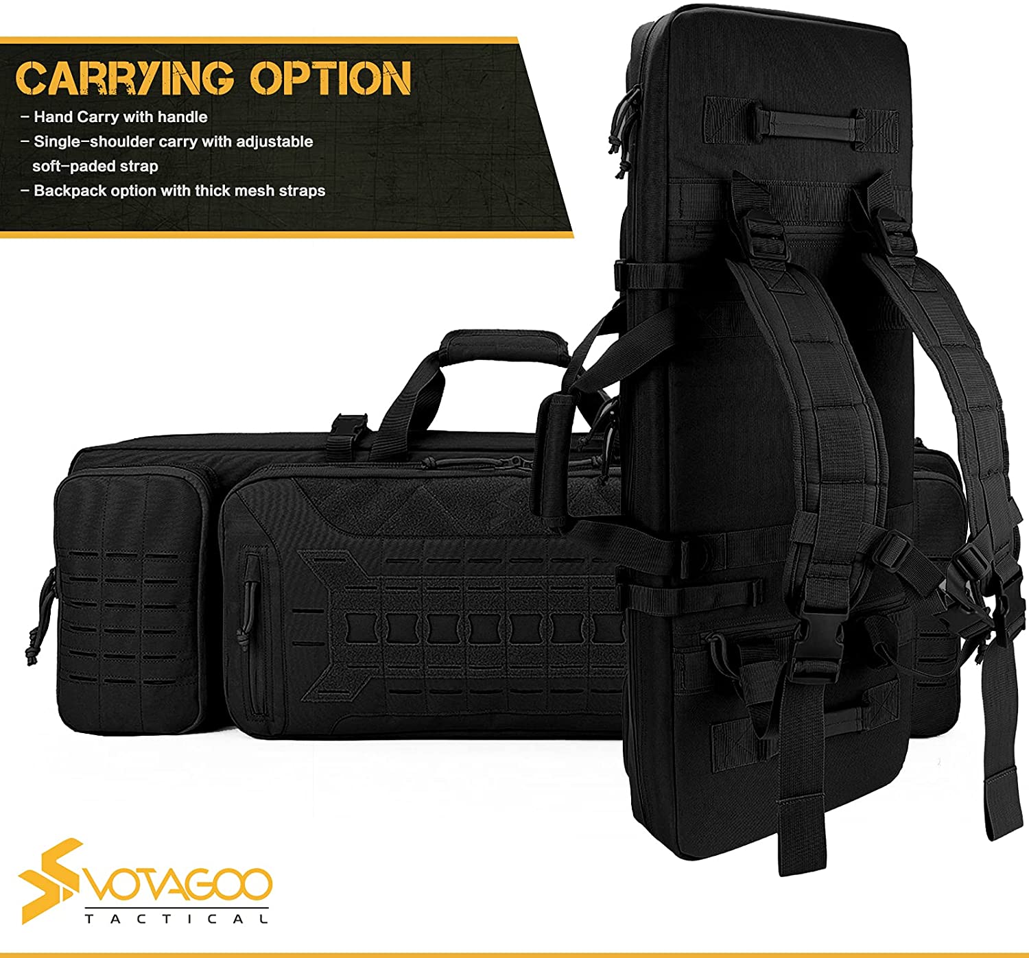 VOTAGOO Double Rifle Case Gun Bag